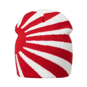 Rising Sun Hand-Crafted Beanie with Bold Vibrant Colors Celebrating Cultural Heritage in Premium Quality