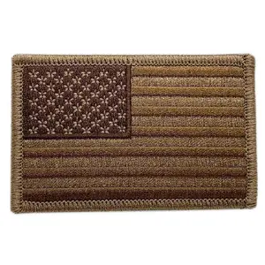 USA American Flag Embroidered Patch [3.0 X 2.0 inch -Iron on Sew on - AF1]