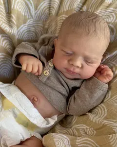 Reborn Baby Dolls Full Body Boy 18 Inch Lifelike Baby Doll Vinyl Real Life Size Babies Realistic Newborn Babies Reborn Toddler Dolls