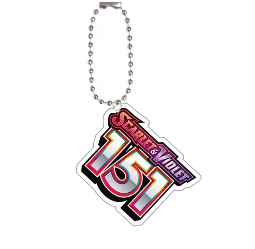 Pokémon TCG Scarlet & Violet Durable Acrylic Keychain Binder Tags (EN) - Organizer with Black Bolt, Prismatic Evolutions, Paldea Evolved, Obsidian Flames Themes