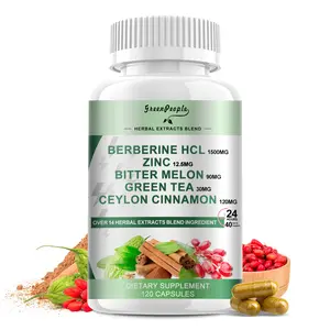 Berberine Supplement with Ceylon Cinnamon -  Berberine 1500mg Activates AMPK & GLP-1 Berberina HCL with Bitter Melon & Natural Herbs for Immune Support/Energy, 120 Count