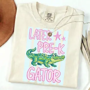 Later Gator Bundle, Last Day of School Shirt, End of School Year Design Teacher, Pre-k 1st/2nd/3rd/4th/5th Grade Womenswear Top