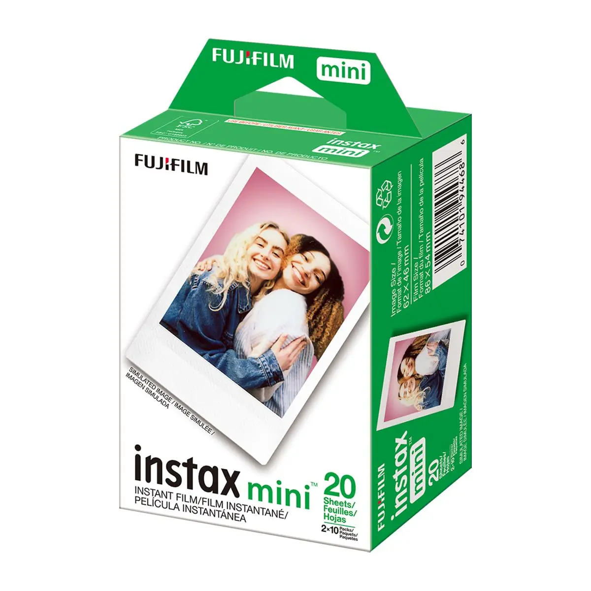 Fujifilm instax mini Instant Daylight Film Pack, 20 Exposures Fujifilm instax mini Instant Daylight Film Pack, 20 Exposures