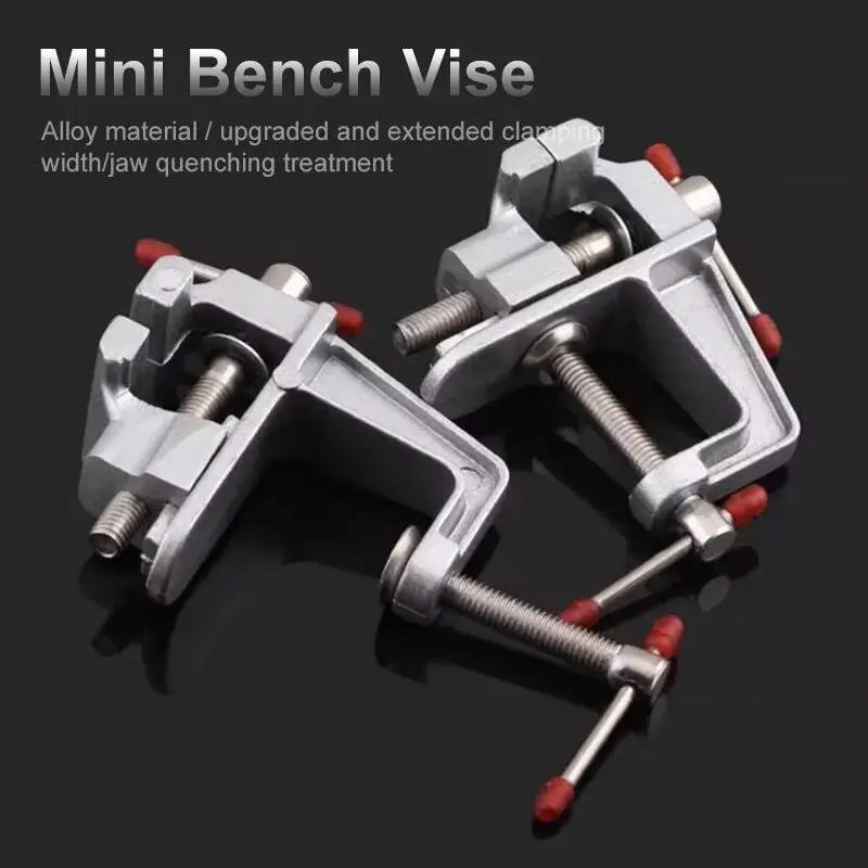 35MM Aluminium Alloy Table Bench Clamp Vise Multi-functional Bench Vise Table Screw Vise for DIY Craft Mold Fixed Repair Tool Multipurpose Vise