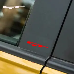 4PCS/SET Hardcore Decor Performance Sport Sticker - For car decor, performance car backpacks, desk ornaments. With sharp dynamic texture, adds cool "GT Logo" details. Practical for decor-loving performance car lovers!