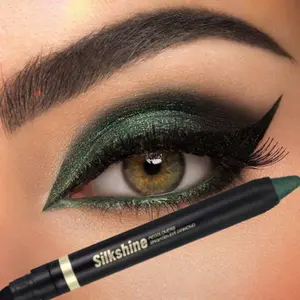 1PC Shimmery, Highly Pigmented, Silky Smooth, Easy-to-use, Double-ended Cream Shadow Stick, Suitable for Both Beginners and Professionals, Eyeshadow