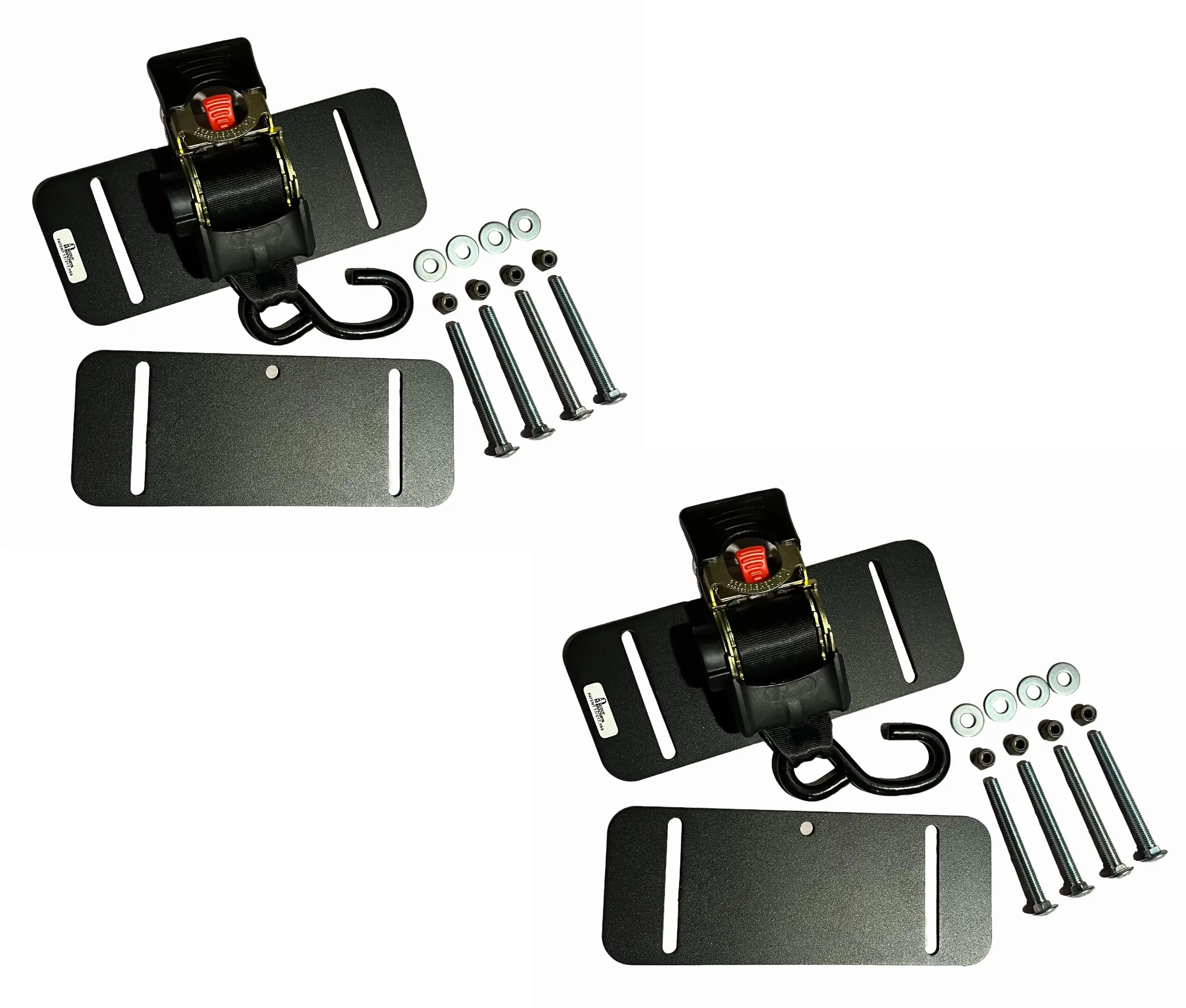 Scout Brackets - Rail Brackets (2) Easy Tying Down for ATVs UTVs Motorcycles Lawnmowers Golf Carts Supplier Warranty Included Organiser