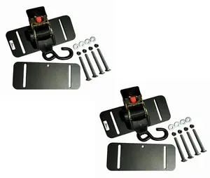Scout Brackets - Rail Brackets (2) Easy Tying Down for ATVs UTVs Motorcycles Lawnmowers Golf Carts Supplier Warranty Included Organiser