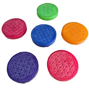 Set of 4 Cold Drink Coasters - Colorful Coasters That Collect and Contain Condensation