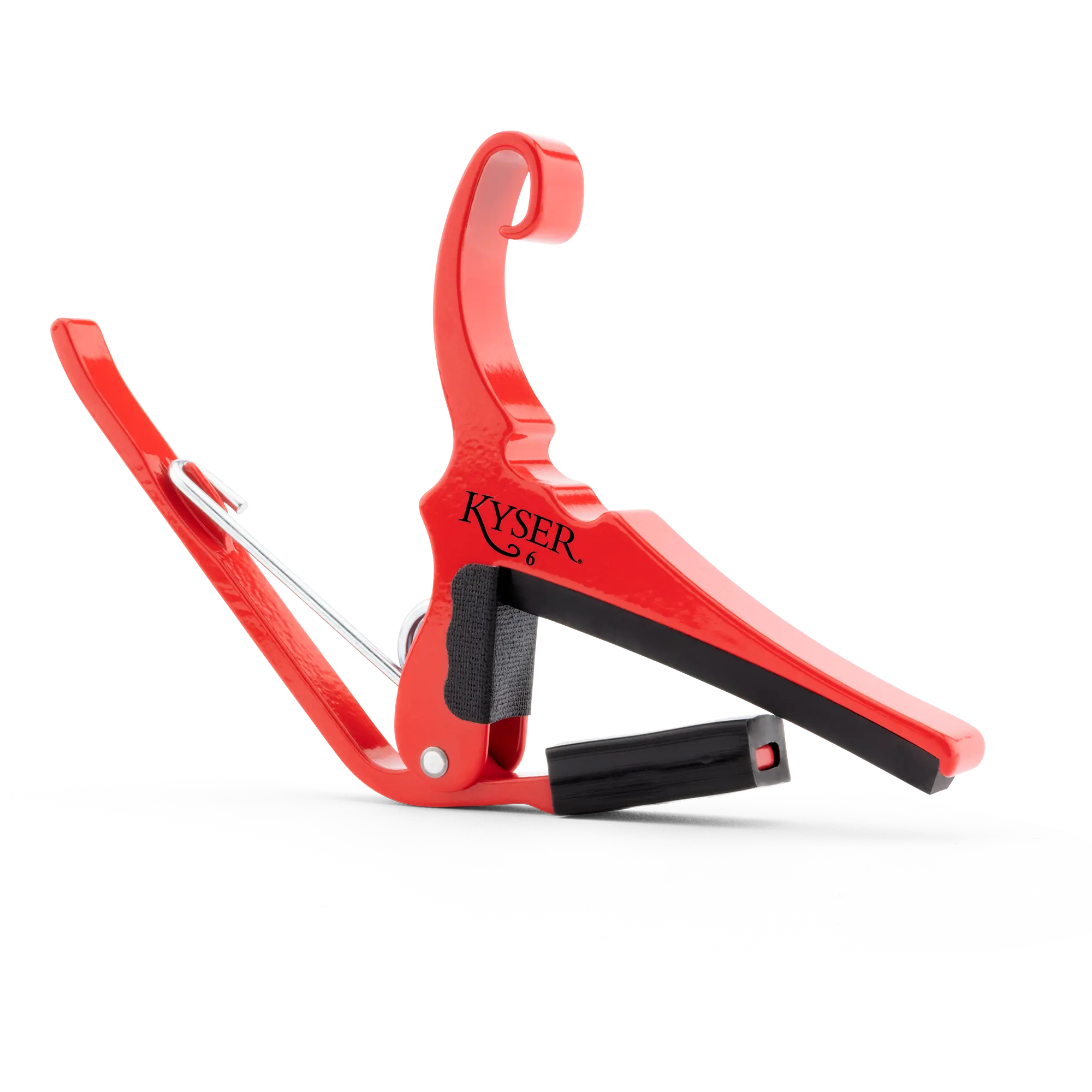 Kyser Quick-Change Acoustic Guitar Capo, Lipstick Red, Impossible to Ignore Music Accessory