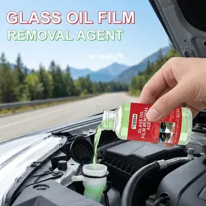 Car Windshield Cleaner, Glass Coating Anti-Dirty Agent, Oil Film Remover, Quick Efficient Cleaner, Removes Stains, Prevents Water Spots and Fogging