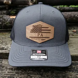 Vietnam Veteran Custom American Flag Snapback Hat
