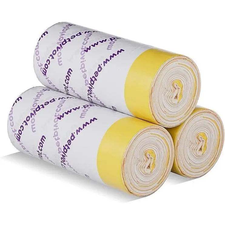 Automatic Cat Litter Box Liners - 60-Pack Multi-Size Liner Rolls, Pet Litter Tray Accessories for Easy Cleanup