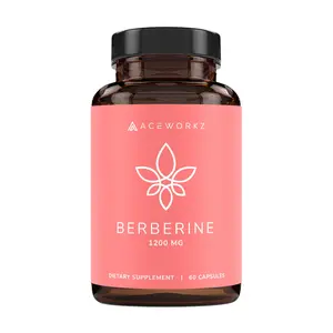 ACEWORKZ Berberine Extract HCL 1200mg Dietary Supplement - 60 Capsules