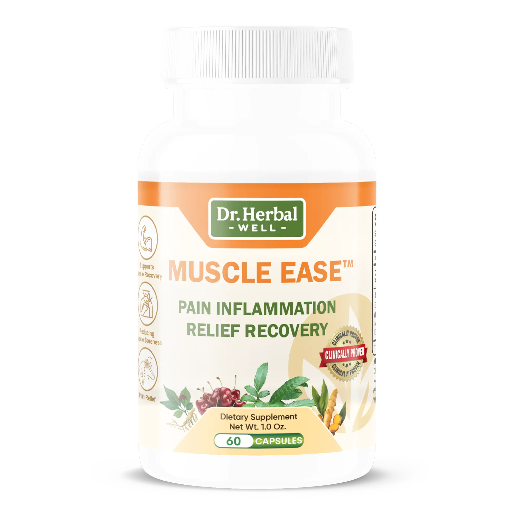 MUSCLE EASE JOINT NERVE Support Fast-Acting Relax Comfort Recovery Natural Herbal Supplement (60/120/180 MAX Capsule) Healthcare Fitness