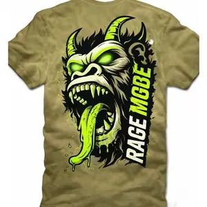 Rage Mob Menswear Streetwear Fit T-Shirt with Graphic Design - Top funny men