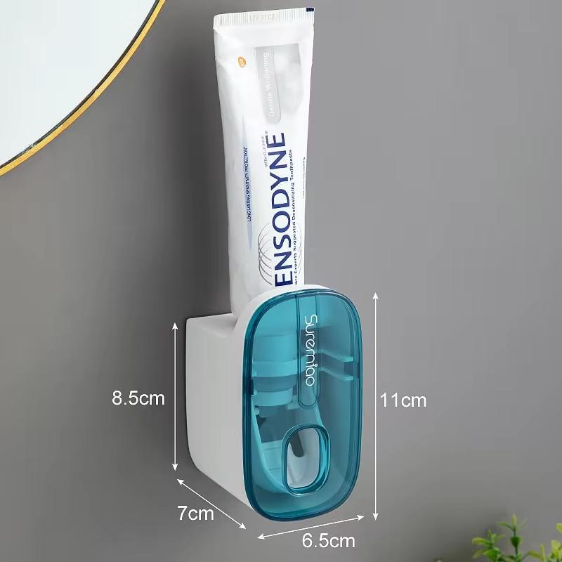 1 PCS Automatic Toothpaste Dispenser Bathroom Accessories Wall Mount Lazy Toothpaste Squeezer Toothbrush Holder 1 PCS Automatic Toothpaste Dispenser Bathroom Accessories Wall Mount Lazy Toothpaste Squeezer Toothbrush Holder