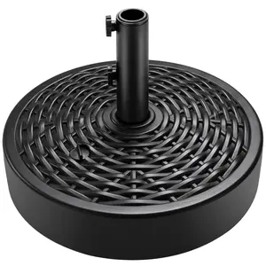 Best Choice Products Fillable Plastic Patio Umbrella Base Stand, Pole Holder w/ 2 Adjustment Knobs