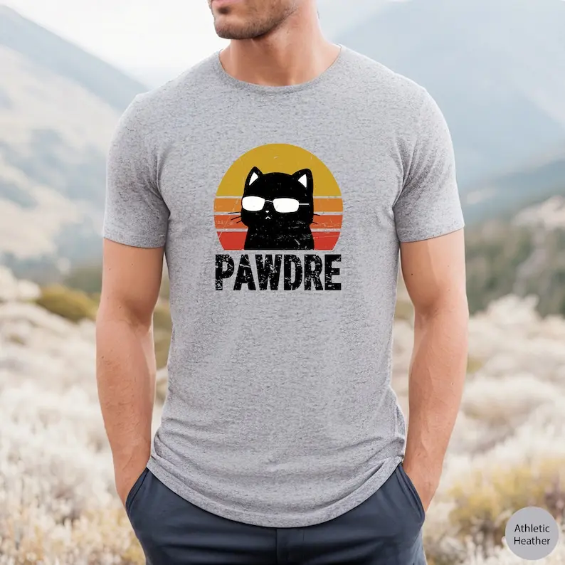 Pawdre Cat Dad Shirt, Funny Pawdre Shirt for Cat Dad Gift for Him, Pawdre Tshirt Cat Lover Gift for Cat Dad, Pawdre T-Shirt Fathers Day Gift