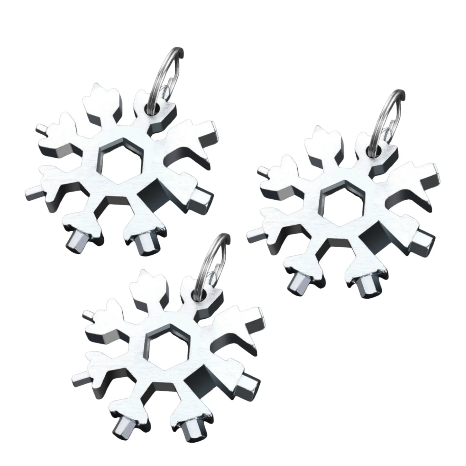 Multifunctional Snowflake Wrench, Portable Hexagon High Carbon Steel Octagonal Mini Wrench Tool Kit Set, Outdoor Combination Tool Portable with Small Bottle Lifting Device, Multitool Kits, Outdoor Multifunctional Tools