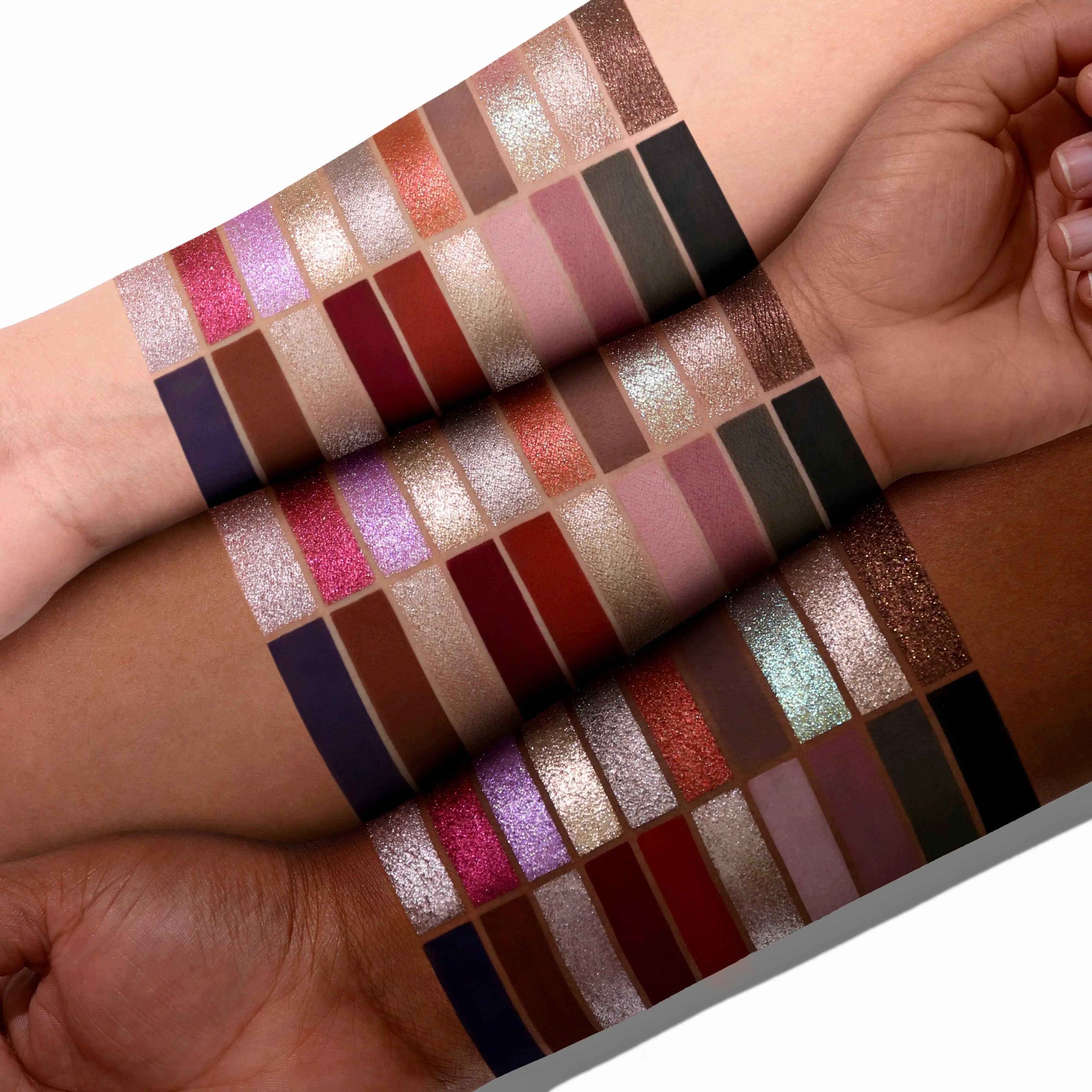 GLAM & GO Eyeshadow Makeup Matte Shimmer Blend Crystal Chocolate Titanium Vintage Cosmetic