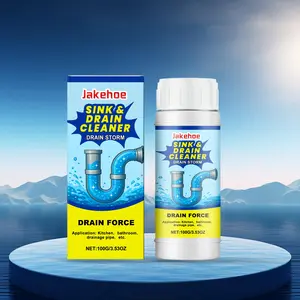 Drain Cleaning Agent 100g, Effective for Kitchen Sinks and Toilet Drains, Odor Elimination and Unclogging Solution