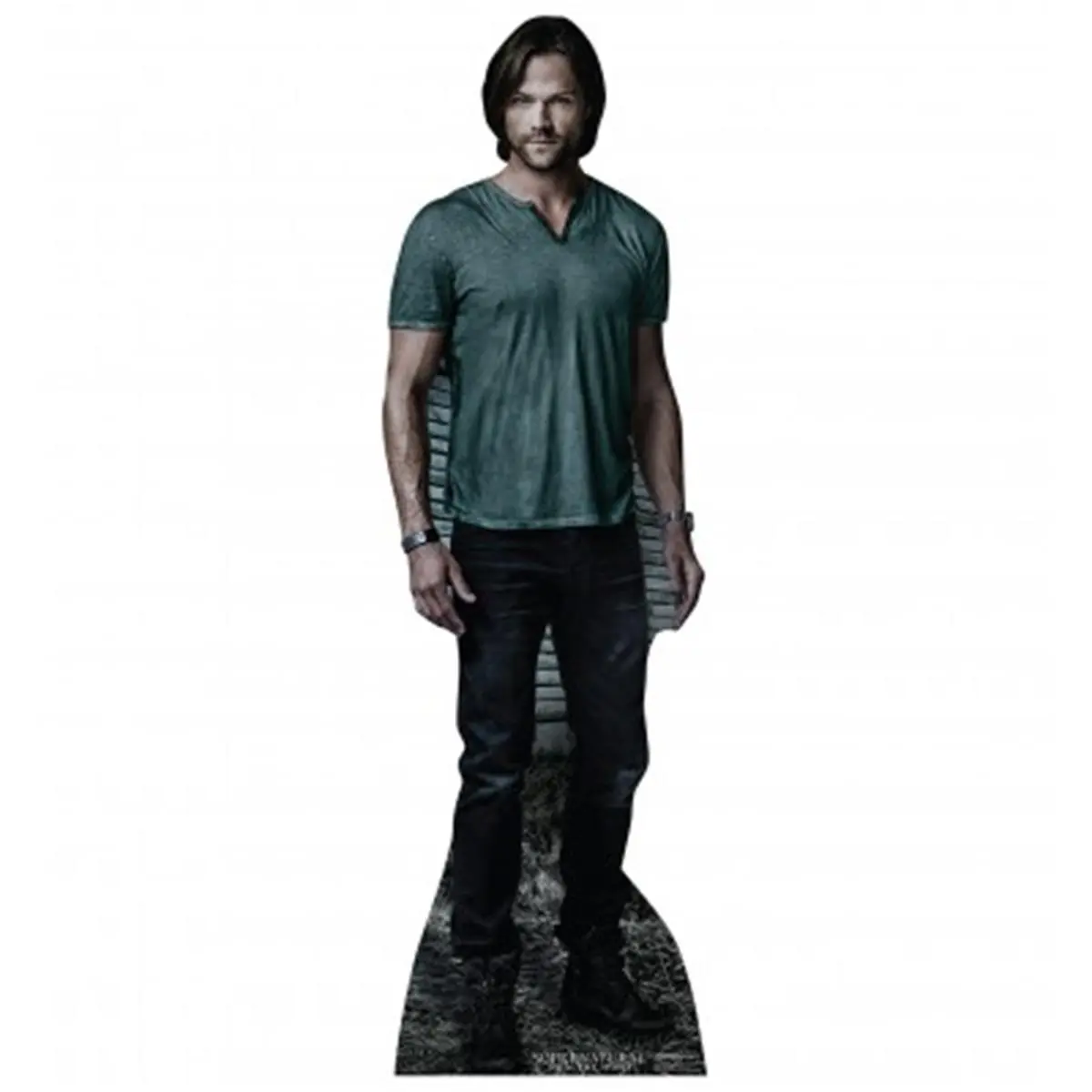 212 MAIN Lifesize Cardboard Cutout - Supernatural TV Series Sam Winchester (Dean Winchester's Jensen Ackles-Portrayed Brother), Cutout Design Home Decor, 76 x 24 in Living Room Decoration Supplies, Home Supplies