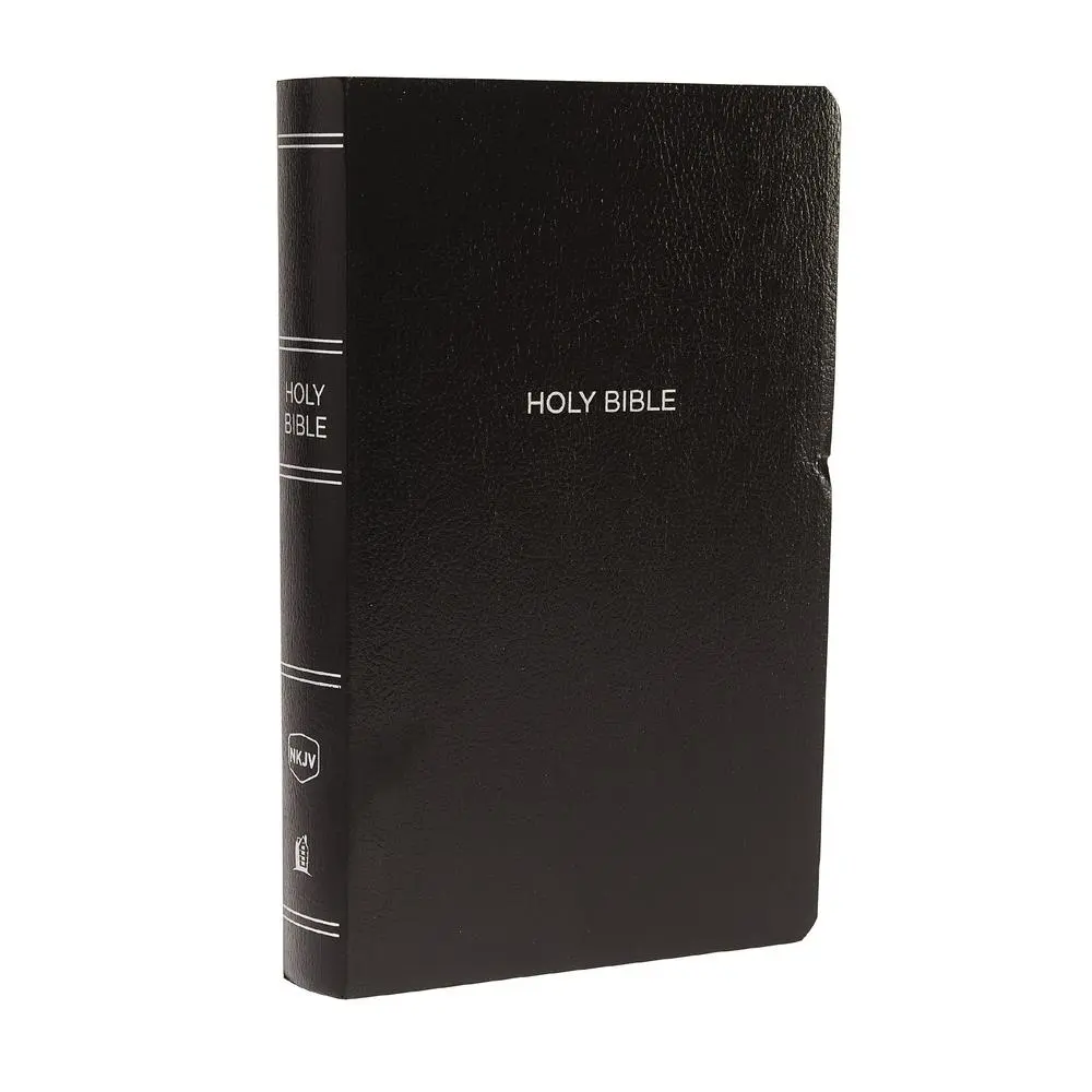 USED Book - NKJV, Gift and Award Bible, Leather-Look, Black, Red Letter Edition by Thomas Nelson (Imitation Leather) - english