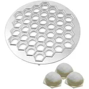 Russian Pelmeni Maker, Dumplings Mold, Metal Ravioli Maker, Pelmeni Meat Dumplings Maker, 37 Holes Handmade Dumpling ,