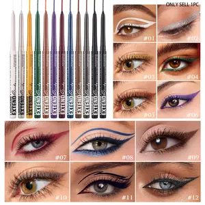 Waterproof and sweat resistant eyeliner pen, durable, easy to color, fast drying and smooth texture, creates perfect eye makeup, Smudge No Budge