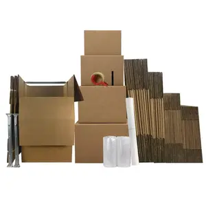 UBMOVE Wardrobe Moving Kit #5 Medium, Large, XL 52 Boxes 3 Shorty Wardrobes & Moving Supplies