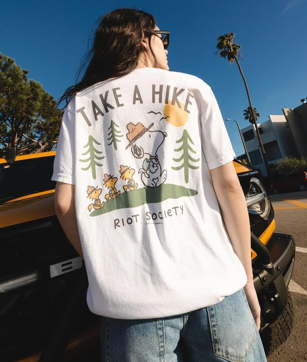 Peanuts Snoopy Take a Hike Boyfriend Tee