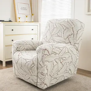 4-Piece Thick Chenille Sofa Cover Set, Home Use Single Person Leisure Chair Cover, Elastic Full Wrap Chair Covers, Comfortable and Durable, Elastic Sofa Slipcover, Stretch Sofa Cover, Sofa Couch Covers