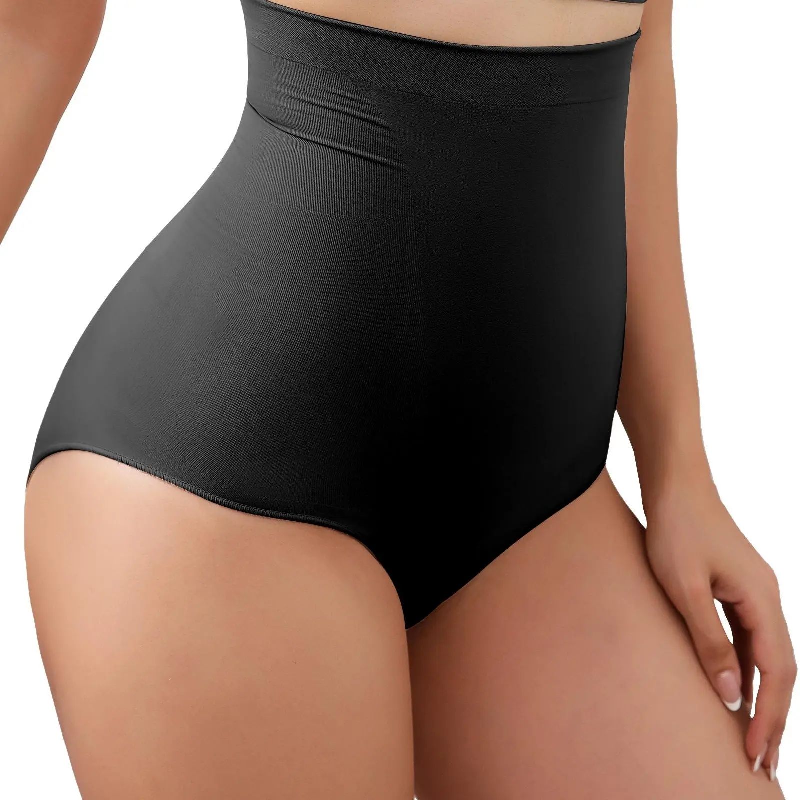 Mobeso Women's High Waist adaptation shapewear  panties for Body Shaper - Butt Lifter Seamless Tummy Control Panties Underwear Womenswear Minimalist christmas gift ideas Black