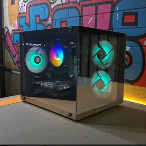 Custom RGB Purple Gaming Desktop PC Intel Core i7 Quad 32 GB SSD Nvidia RTX 5060