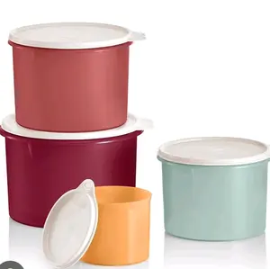 Tupperware stacking canaisters retro