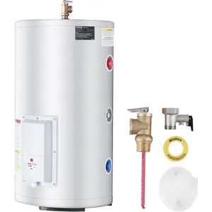 TikTokShopBlackFridayVEVOR Electric Water Heater, 18 Gallon Tank Instant Hot Water Heater, 1.6Kw Tankless Water Heater w/LED Display,Knob Control, IPX4 Waterproof Side Connection On Demand Heaters for Shower, Bath