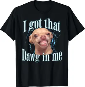 100% CottonChihuahua Funny Meme T-Shirt