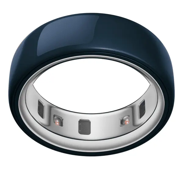Midnight Oura Ring 4 Ceramic, Midnight Blue, Size 15, Smart Wearable, Sleep, Fitness & Heart Rate Tracker