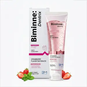 Biminne whitening toothpaste probiotic fluoride-free oral care niacinamide non sensitive teeth strawberry flavor