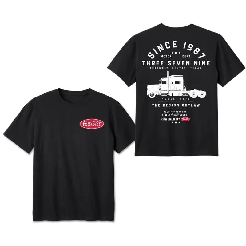 Peterbilt T-Shirt, Vintage 379 Outlaw Truck Graphic Design, Since 1987 Retro Style Print, Soft Cotton Unisex Tee, Perfect Gift for Truck Drivers