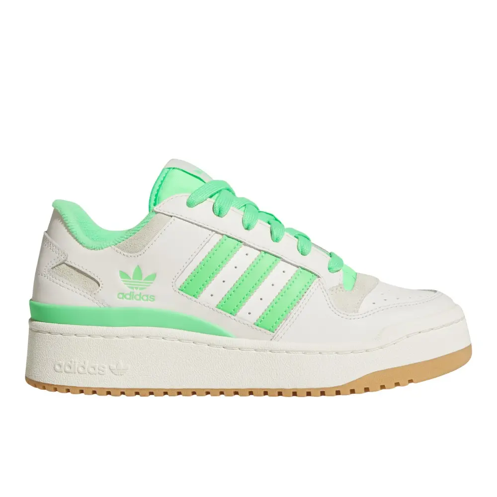 adidas Womens Forum Bold Stripes Lace Up Sneakers Shoes Casual - Green, White