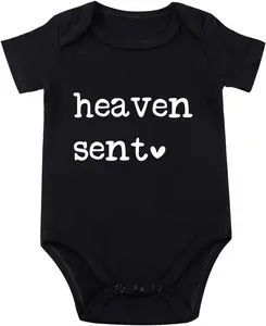 Heaven Sent Baby Bodysuit Religious Pregnancy Announcement Baby Romper Unisex Bodysuit