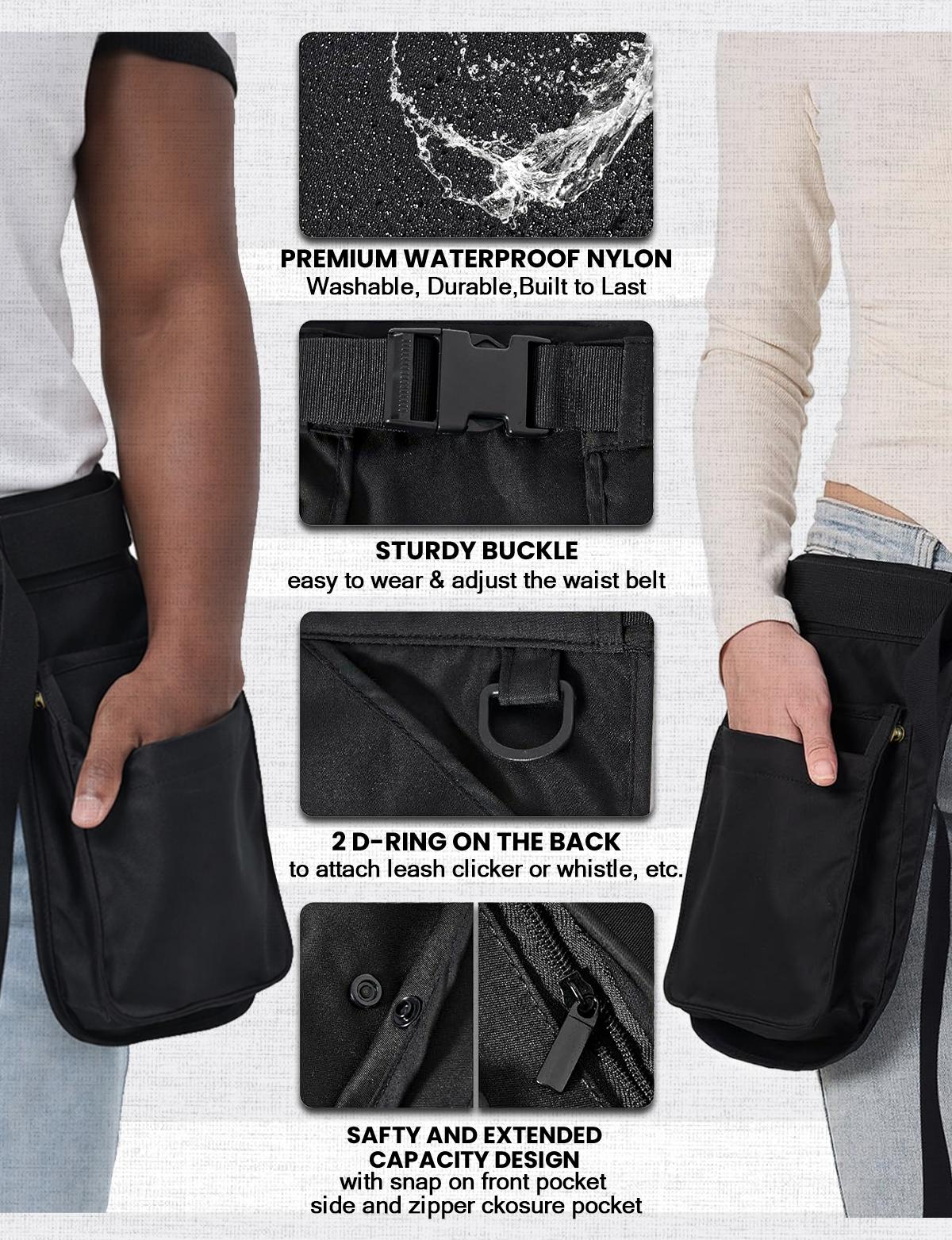 Modular 3-in-1 Tool Belt with Detachable Utility Pouches, Heavy Duty Work Waist Bag, Large Capacity Tool Organizer for Electricians, Carpenters, Construction, DIY, Adjustable Durable Work Apron Belt for Easy Access Tools and Gear