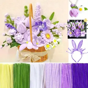300 twist sticks for popular bouquet color combinations, one-stop combination materials, DIY handmade, suitable for beginners, party decorations, Decorative holiday gifts, Decorative Flowers, etc. (not finished product)