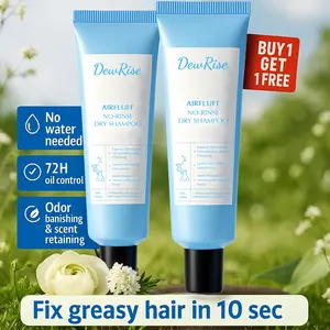 【Buy 1 Get 1 Free】DewRise No-Rinse Dry Shampoo – Oil Control, Fluffy Volume, 72H Sebum Absorption, Scalp Soothing, Travel-Friendly Waterless Hair Cleanser for Oily & Flat Hair