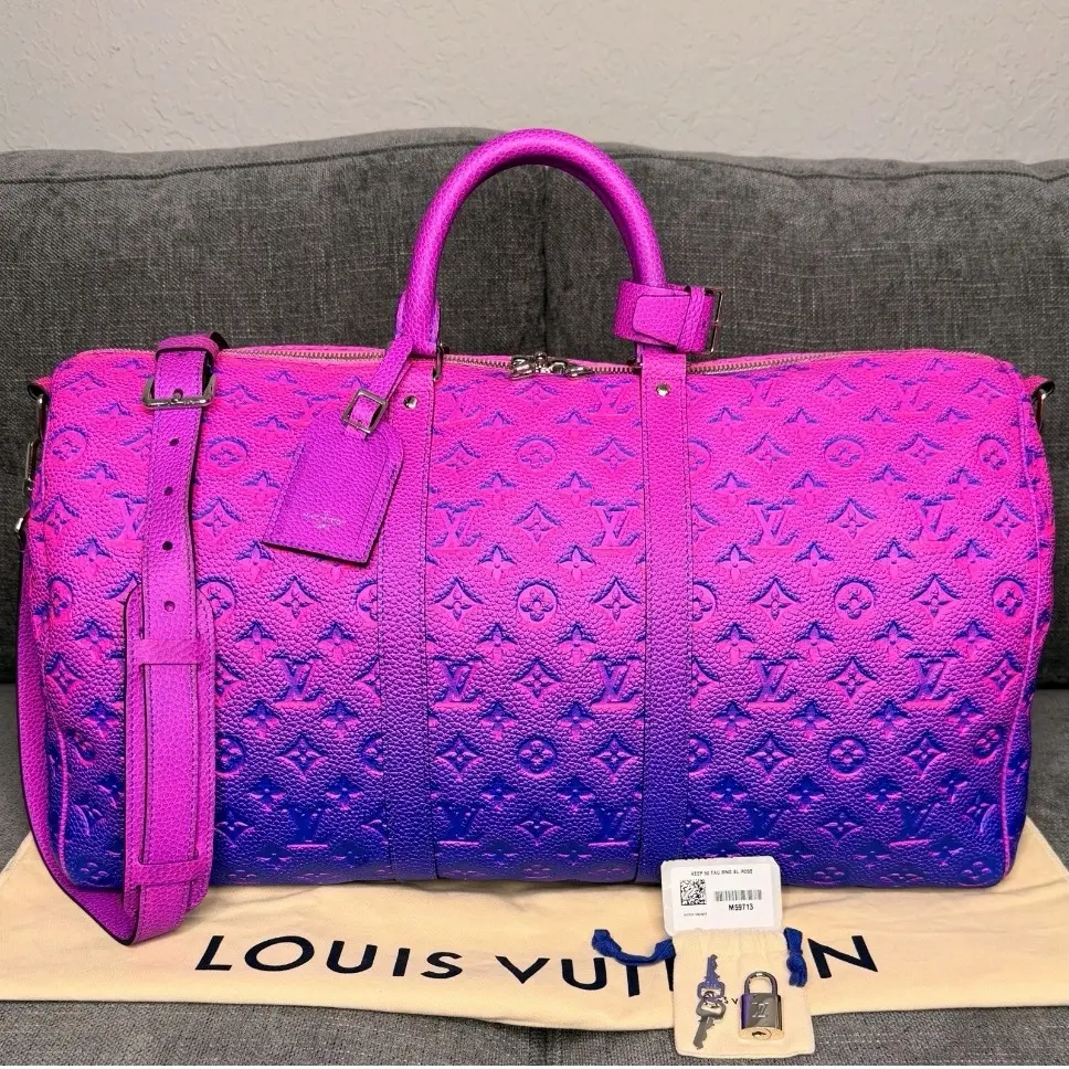 Pre-owned Louis Vuitton leather Travel Bags Preowned Illusion 55 Travel bag