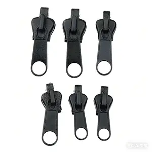 6 / 12 Pcs Reversible Zipper Double Sided Zip Head Puller Fixer Jacket Sliders Repair Replacement Tools for Clothing