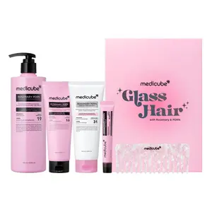 [NEW] [medicube] Rosemary PDRN Scalp-to-Hair Strengthening Set | Includes Shampoo, Conditioner, Hair Mask, Scalp Serum | Hair Thinning Care Set for Dry & Oily, Damaged, Frizzy Hair, Oily Flaky-looking Scalp | Korea Hair Care