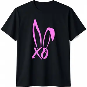 100% Cotton Bunny xo bunny girl bunnies funny Funny Creative Graphic T-Shirt